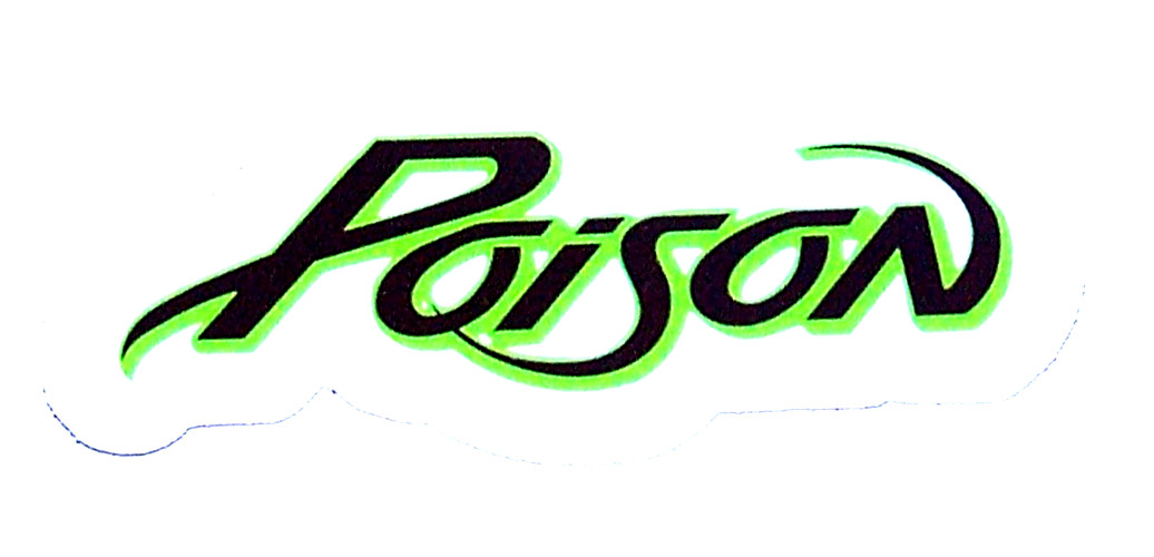 POISON Logo Die Cut Sticker Decal Music Band Rock Metal – Poison