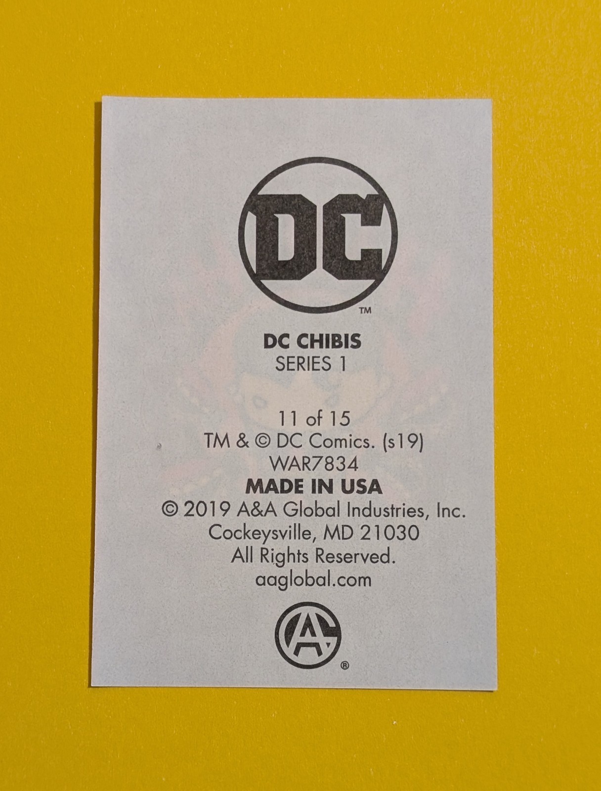 Joker Vending Sticker – 2019 DC Chibis Series 1 – Comic Villain Chattering Teeth