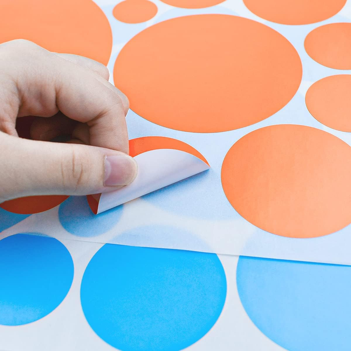264 Pieces Polka Dot Wall Decals Circles Decals for Wall Vinyl Dots Stickers