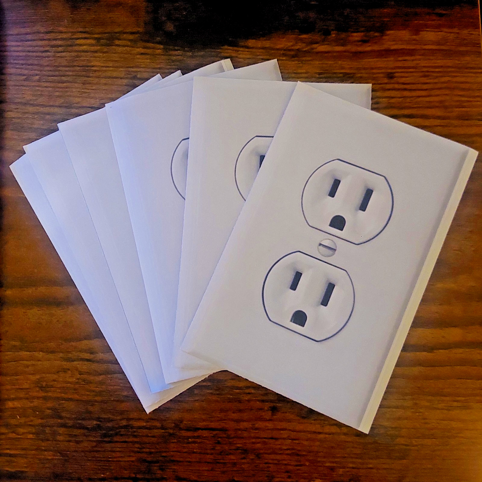 Funny Outlet Stickers Prank Wall Socket Decals Office Gag Matte Vinyl