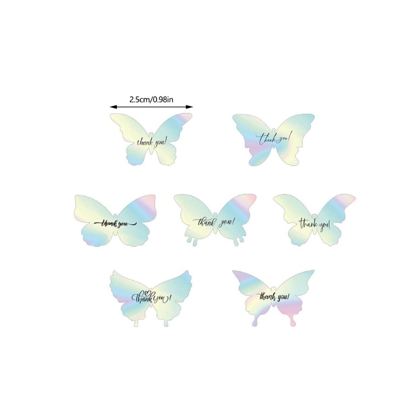 1 Roll Creative Butterfly Design Sticker Waterproof and Scratch Resistant Decors