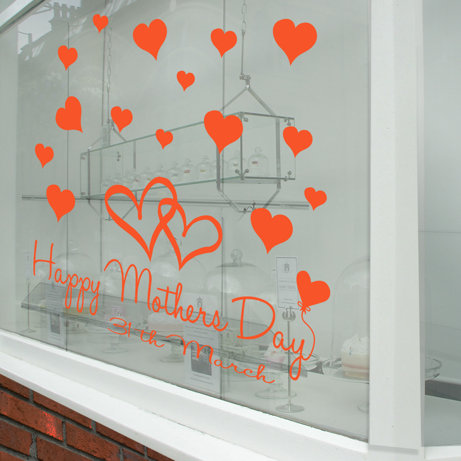 Happy Mothers Day Wall & Window Stickers Mother Decals Shop Window Display A339