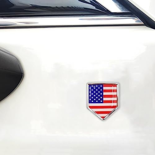 Overdecor US American Flag Decal Stickers Car Emblem USA Car Accessories