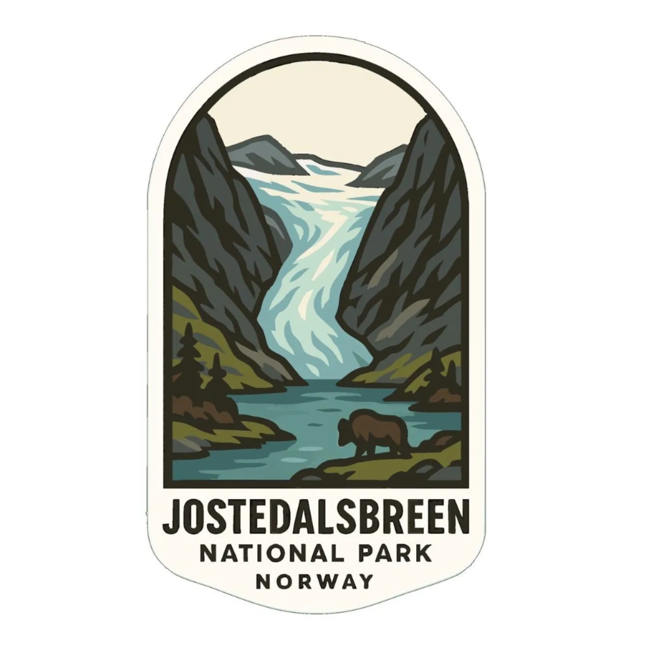Jostedalsbreen Norway Iron On Heat Transfer Vinyl HTV World National Parks