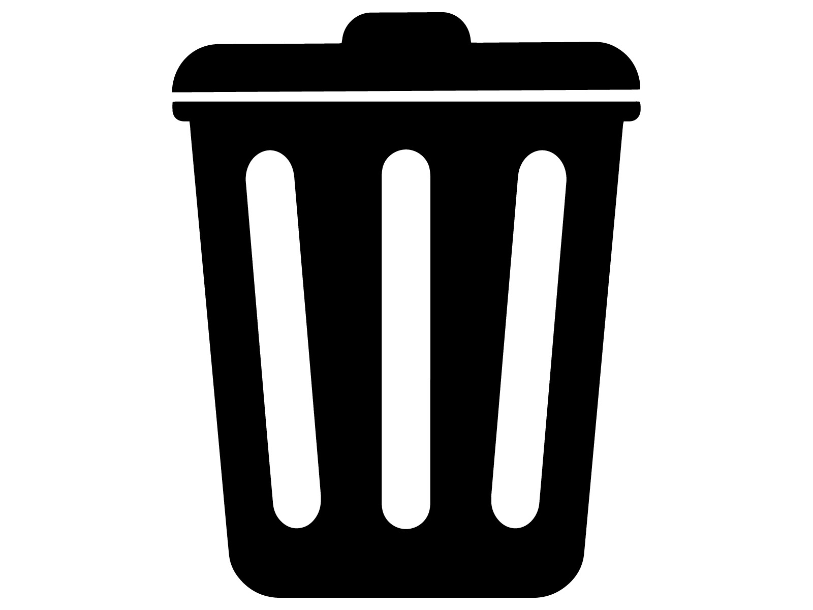 Trash Label Waste Basket Waterproof Vinyl Recycle Sticker