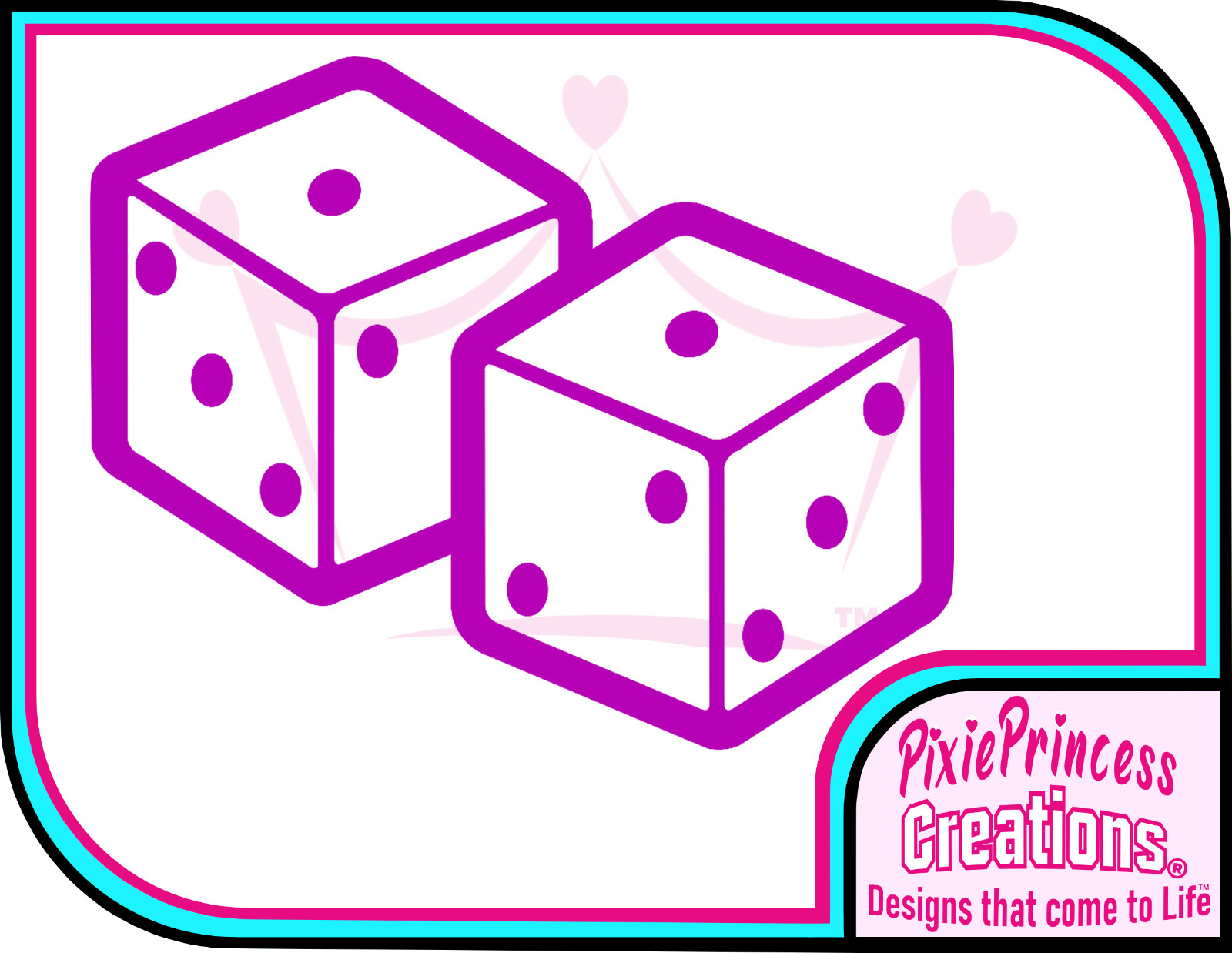 Dice I Vinyl Sticker Car Vehicle Wall Art Poster Bedroom Window Lucky Roll Decal