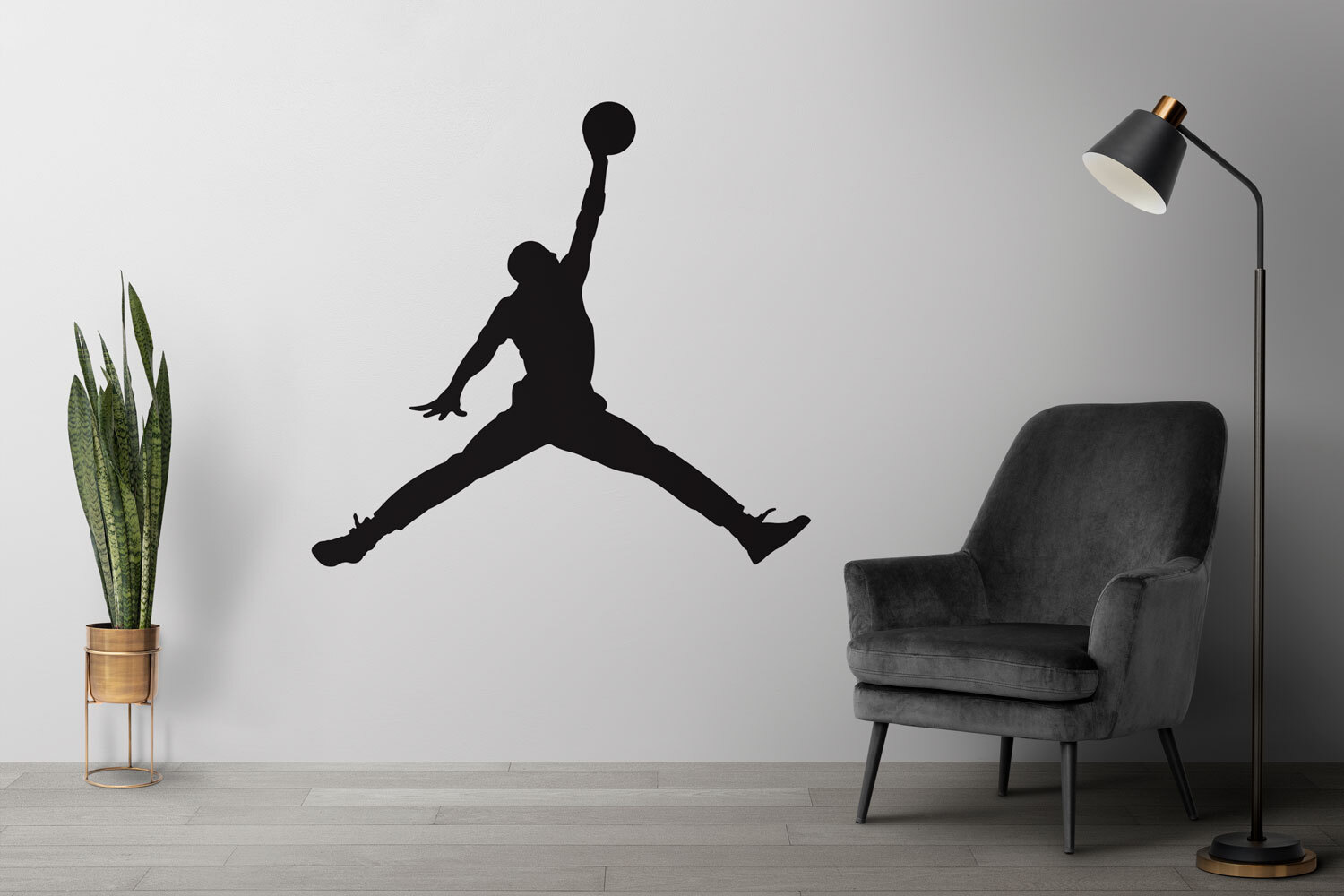Michael Jordan Decal Jumpman Sticker Basketball Wall Car Laptop Boys Room