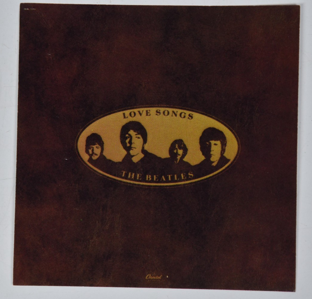 Vintage The Beatles Love Songs Album Cover Art 6" Art Print 45 Record Paper ONLY