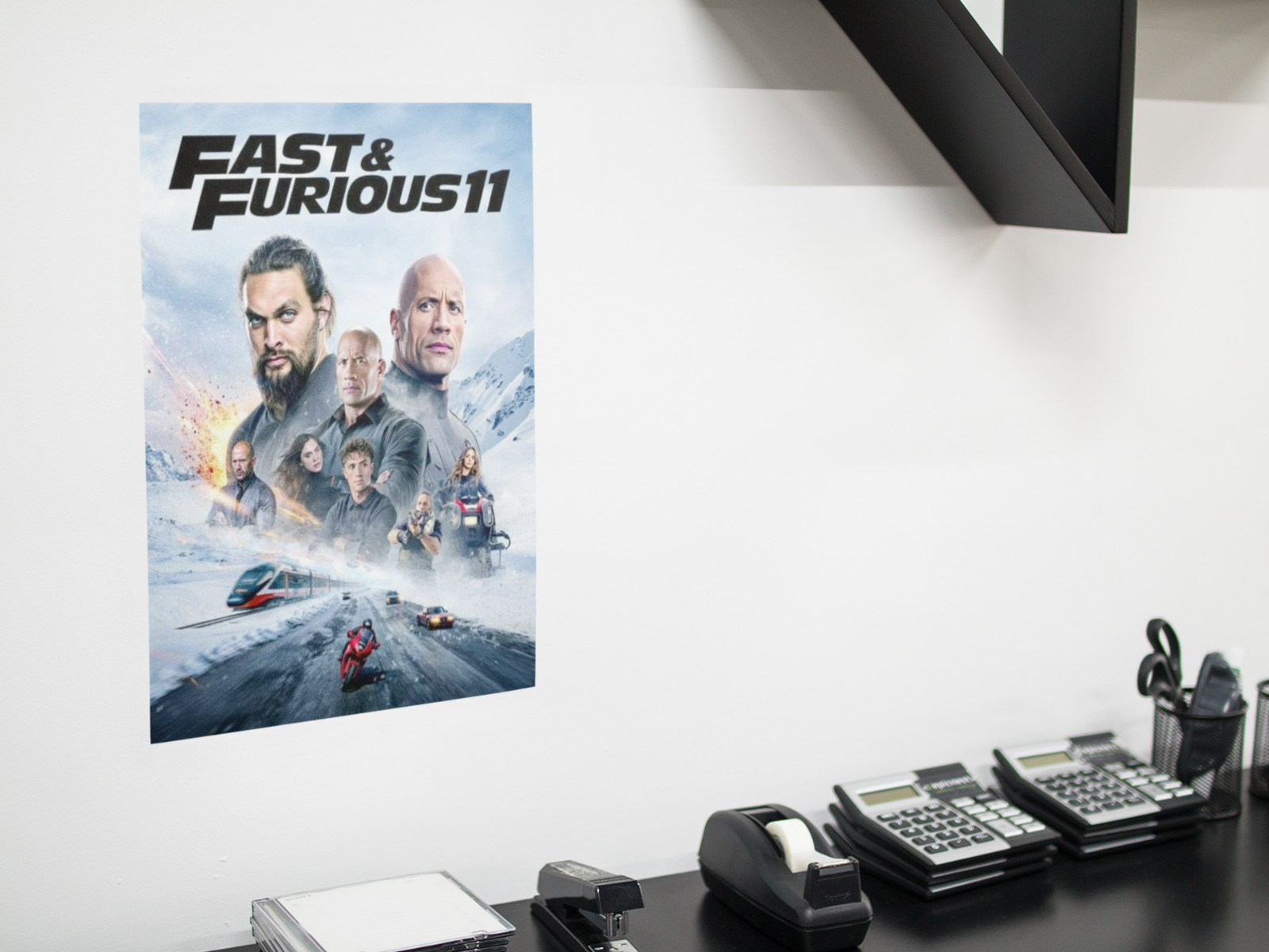 Fast & Furious 11 Movie Wall Vinyl Decal Poster Print (Removable Adhesive)