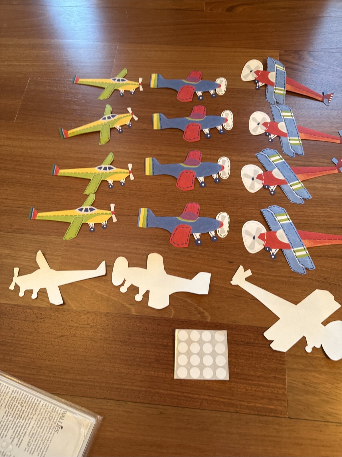 NEW 25 Pottery Barn Kids Vintage Airplane Planes Wallies Wall Cutouts Decals