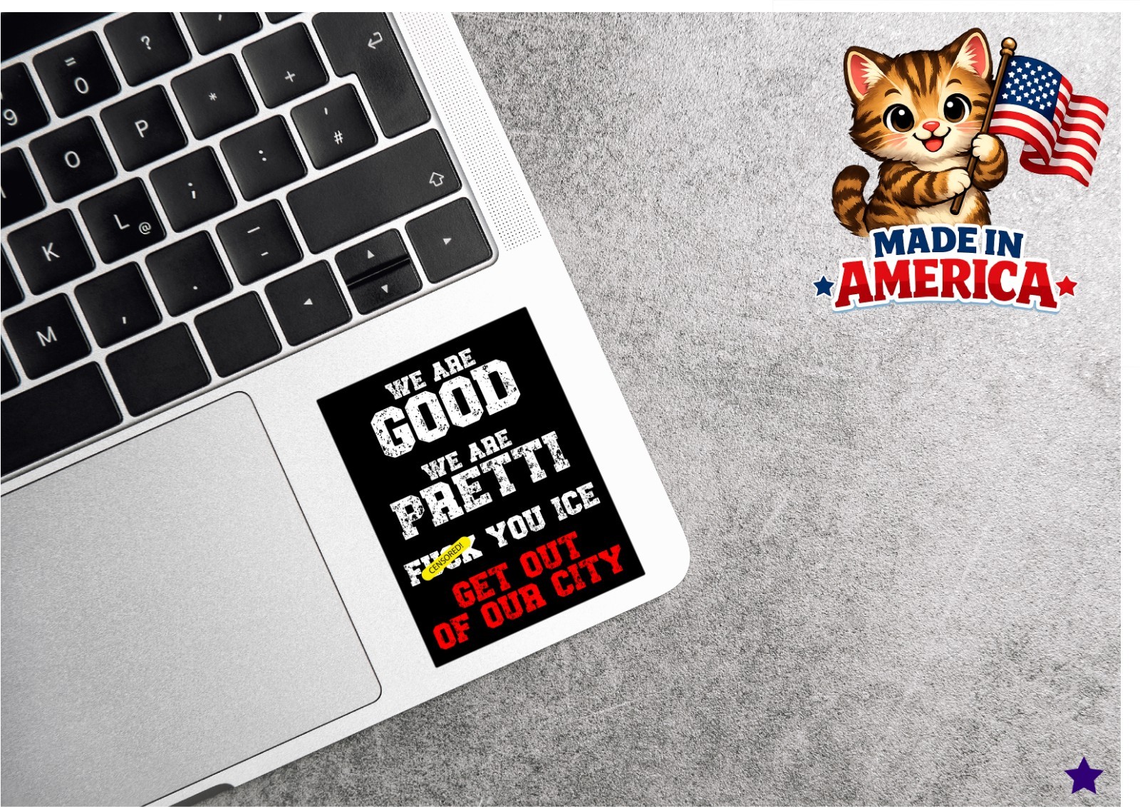 F*** ICE We Are Good Pretti Decal Sticker Support Protest Anti MAGA Trump CIty