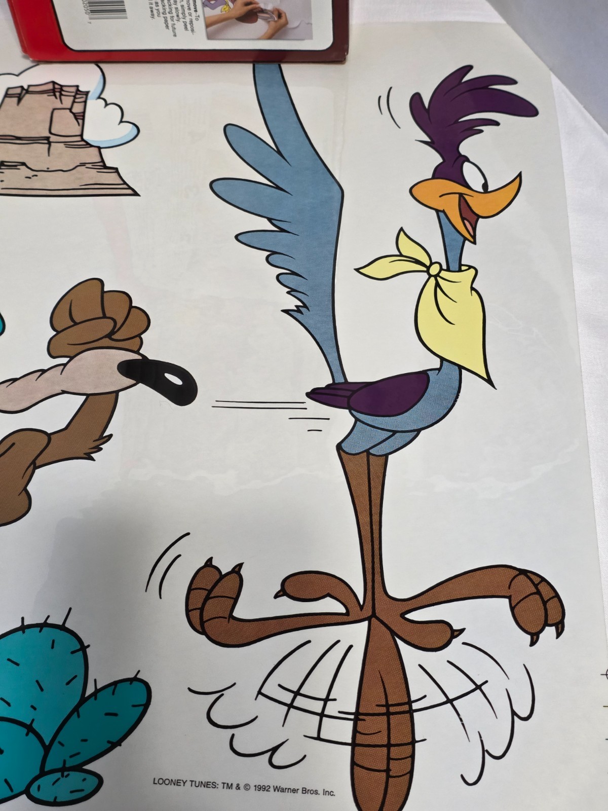 PRISS PRINTS JUMBO STICK UPS 15 PC SET LOONEY TUNES 1992 ROAD RUNNER BUGS TWEETY