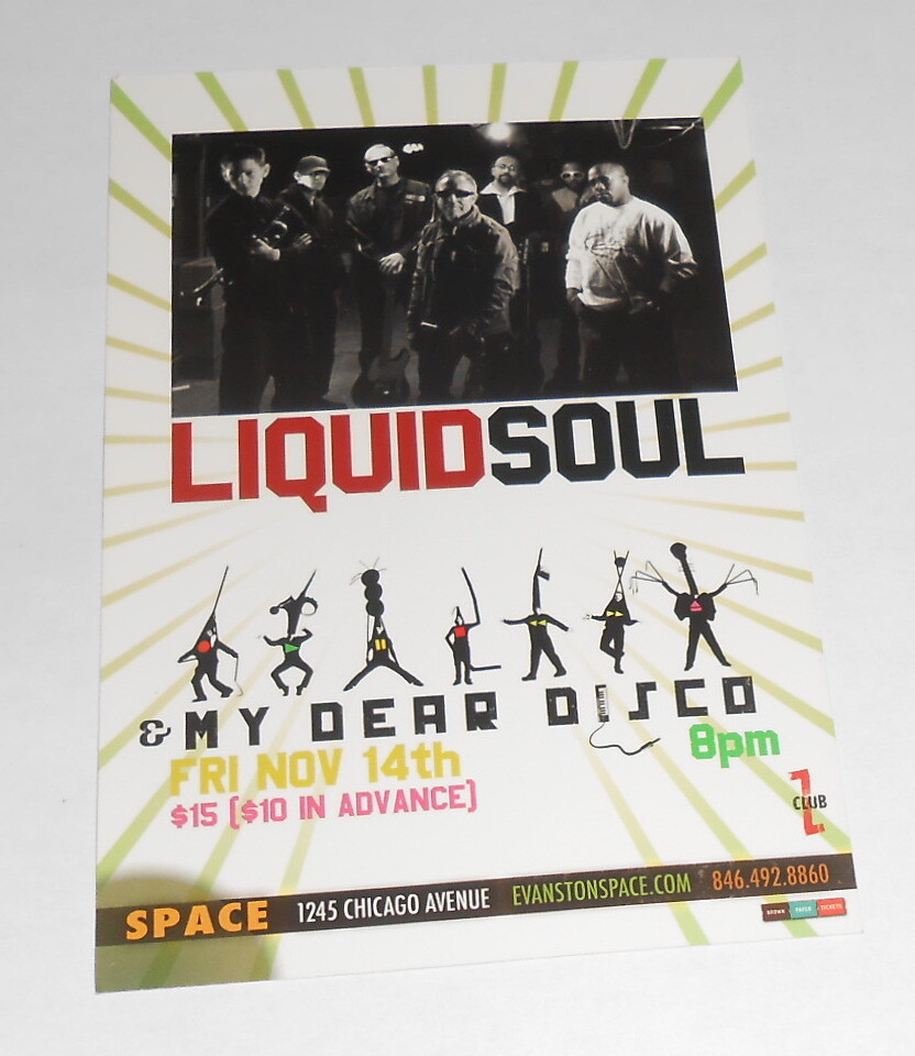 Liquid Soul Brendan James Card Handbill Original Promo 6×4