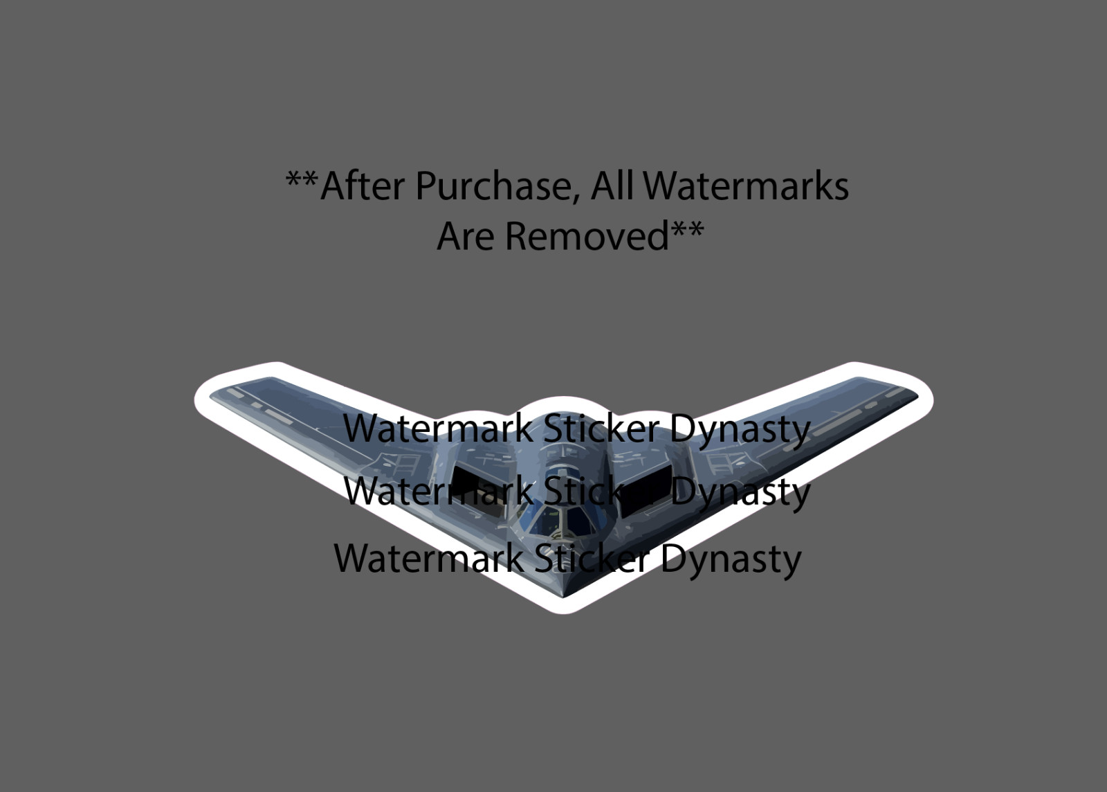 B-2 Bomber Sticker Waterproof Decal Air Force Military Plane Bomb USA Gift NEW