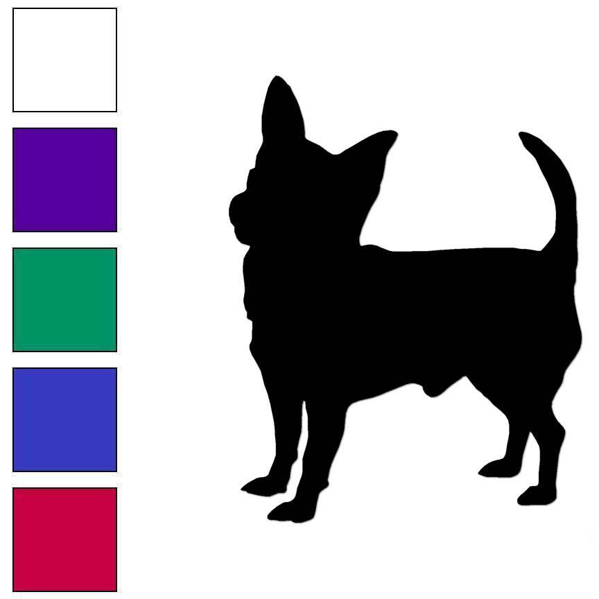 Chihuahua Dog, Vinyl Decal Sticker, Multiple Colors & Sizes #6549