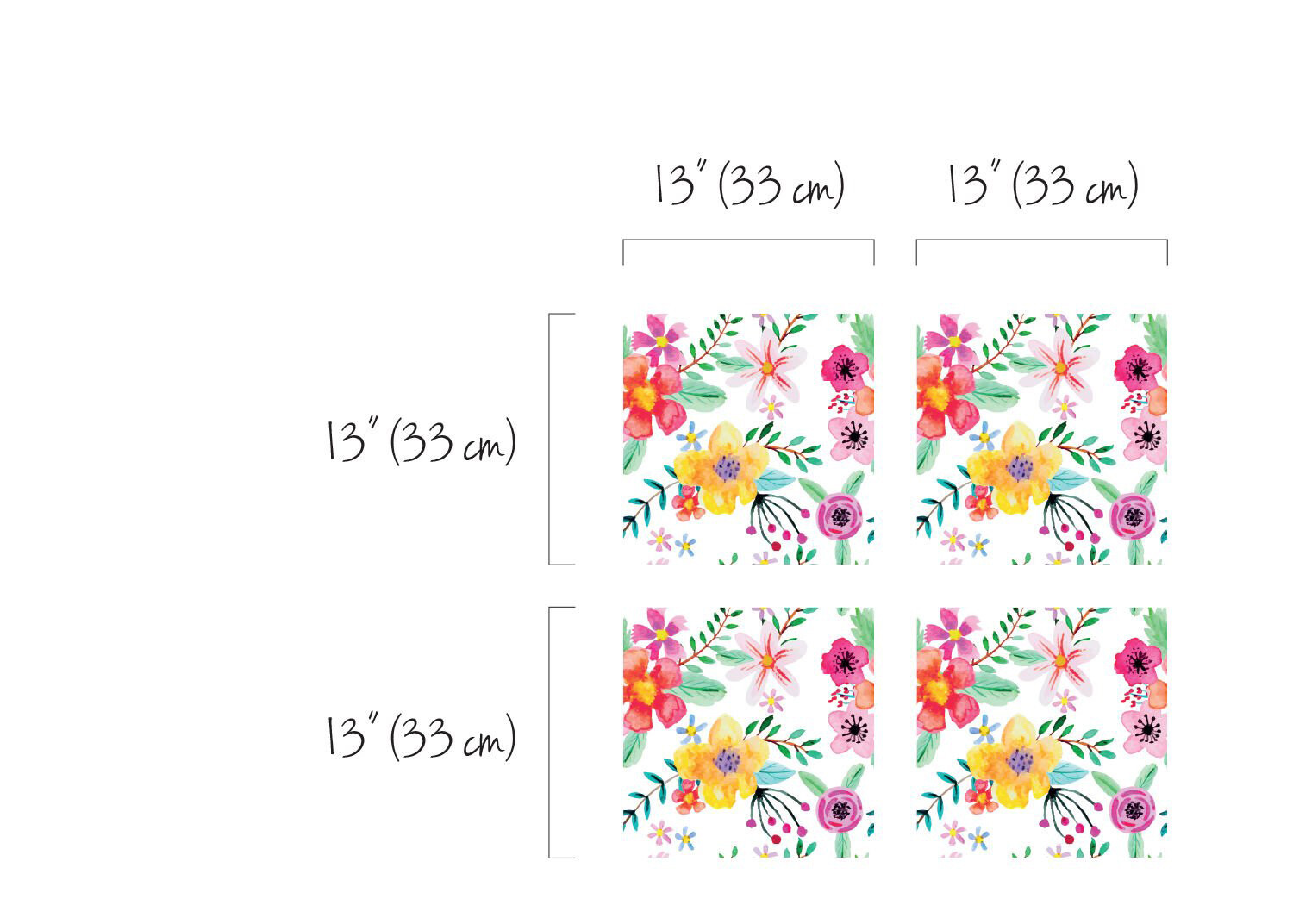 Decals for Kallax / Expedit IKEA Colorful Flowers Nature Garden Furniture Hack