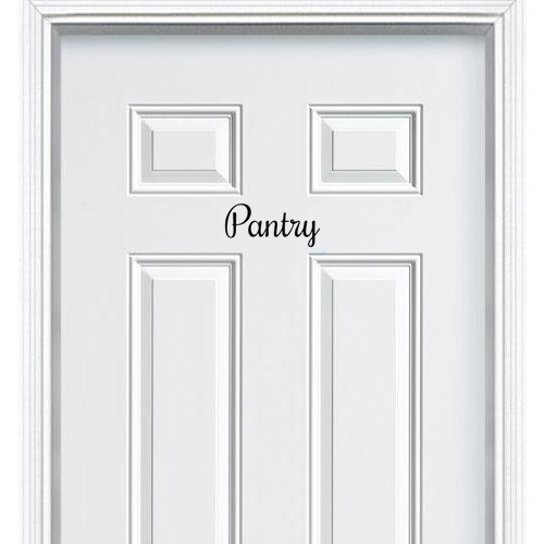Pantry Vinyl Decal Sticker for Kitchen Pantry Room Wall Door Decor Art Furniture