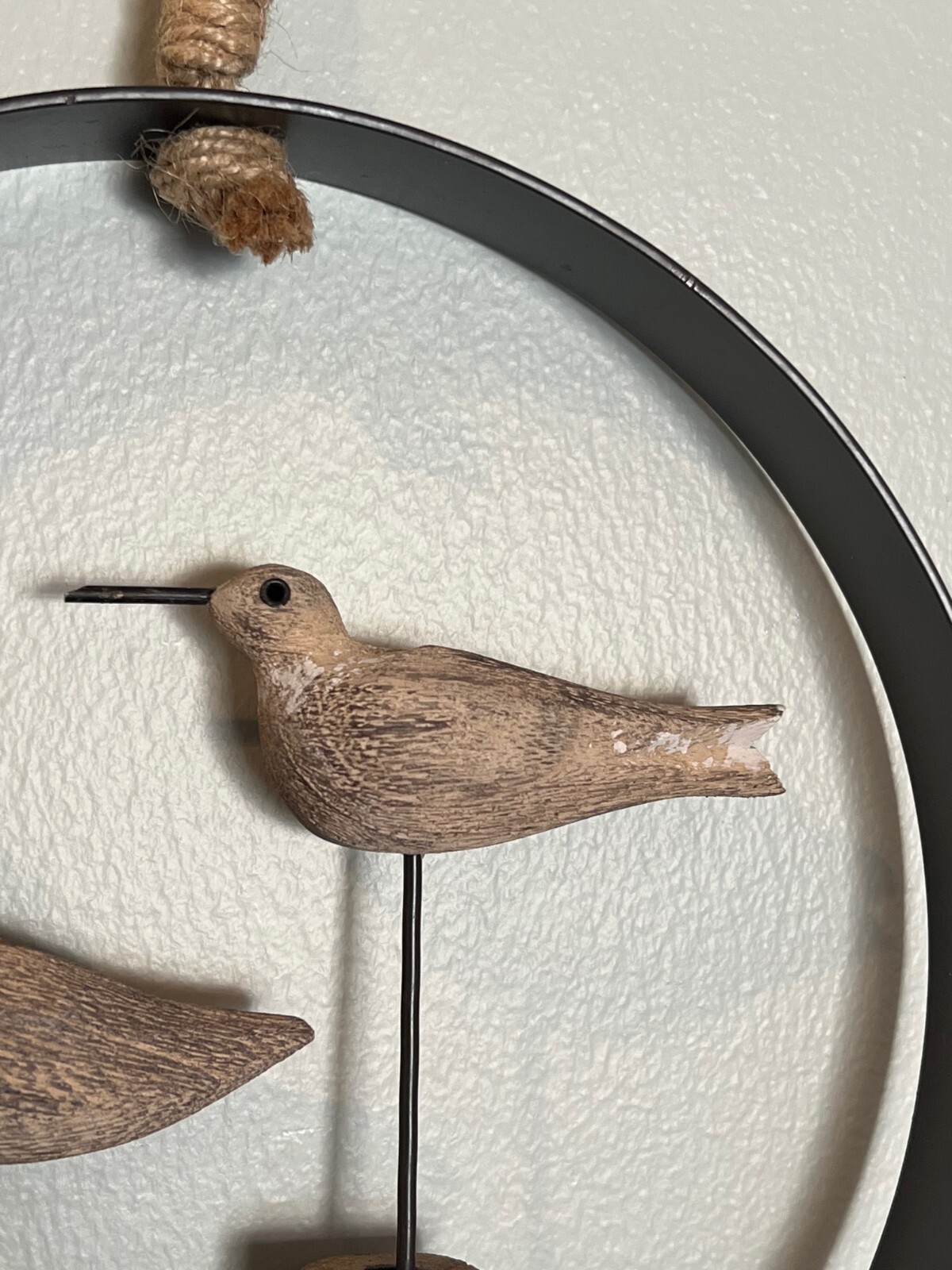 Birds Round Wood Wall Decor Hanging Decoration Mother's Day Unique Gift Idea