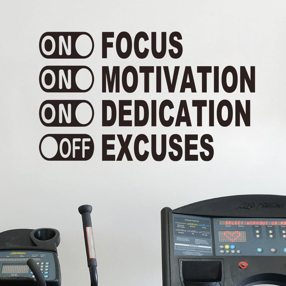 Inspirational Wall Decals, Gym Decor, Office Decals,Vinyl Art Motivational Quote
