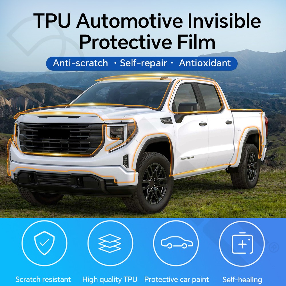 Full Car For GMC Sierra 1500 2023-2025 Precut Paint Protection Film 8.5Mil PPF