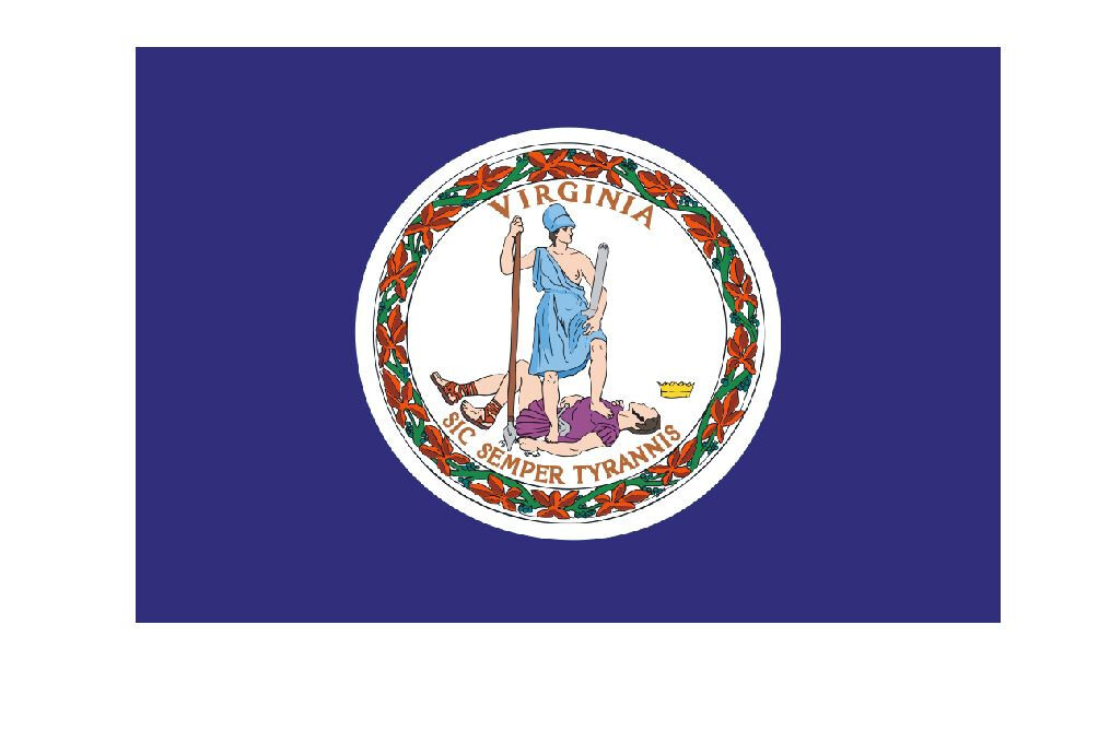 Virginia State Flag Sticker Decal F630