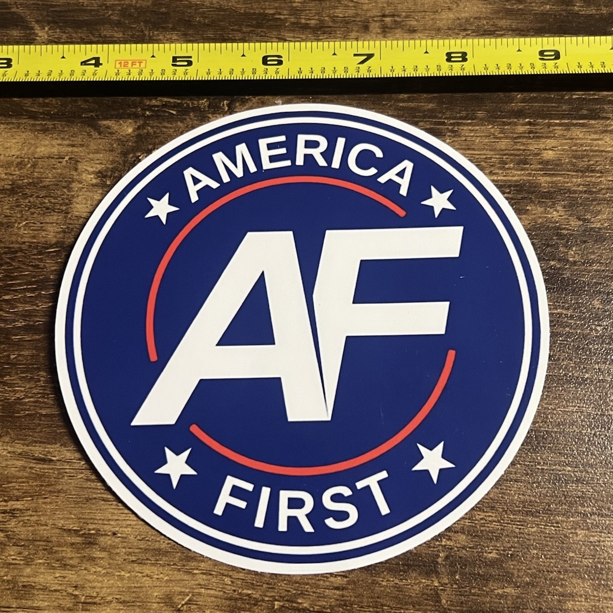 AMERICA FIRST NICK FUENTES STICKER DECAL VINYL AMERICAN WANGHAF CONSERVATIVE