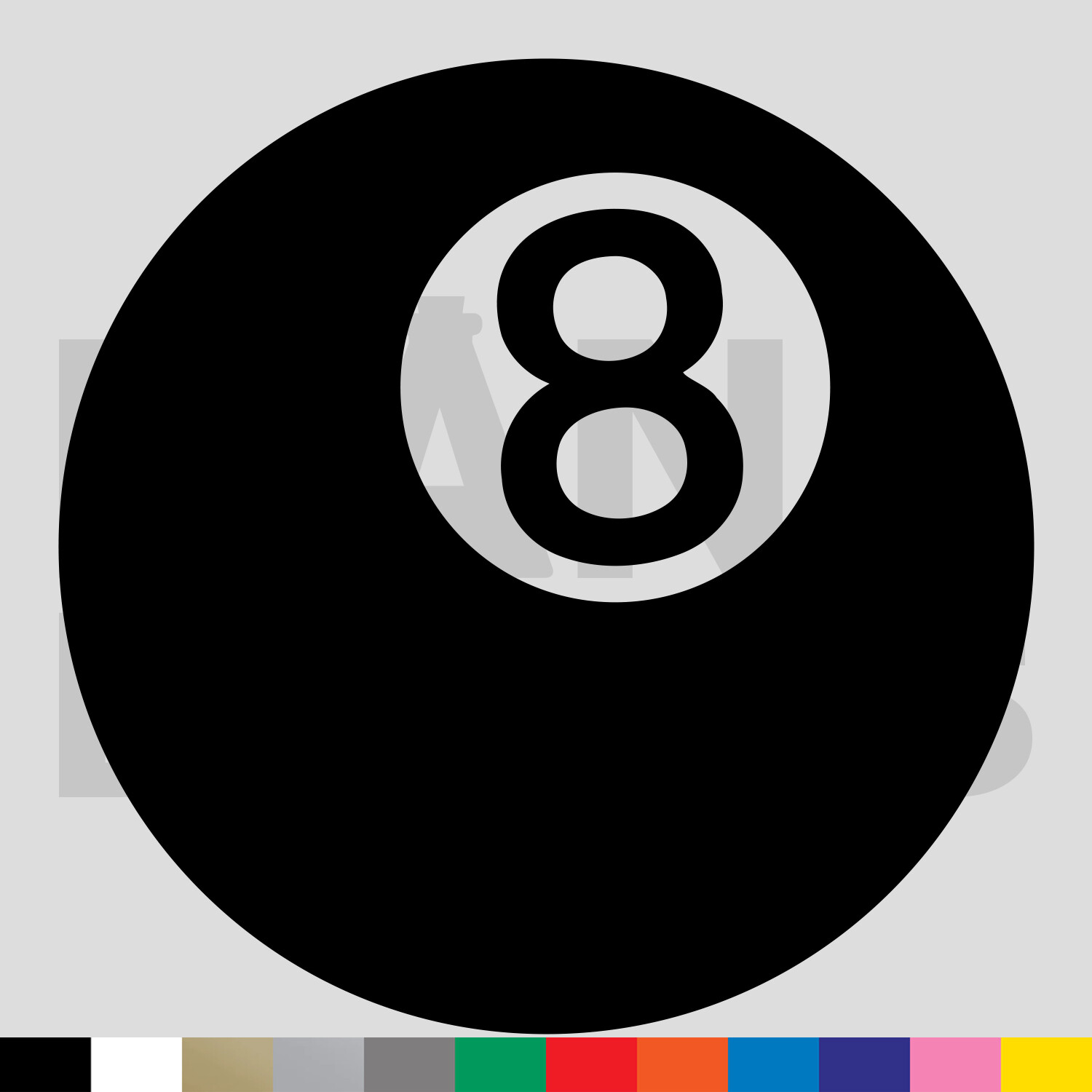 8 Ball Vinyl Die Cut Decal Sticker – Eight Pool Billiards Magic