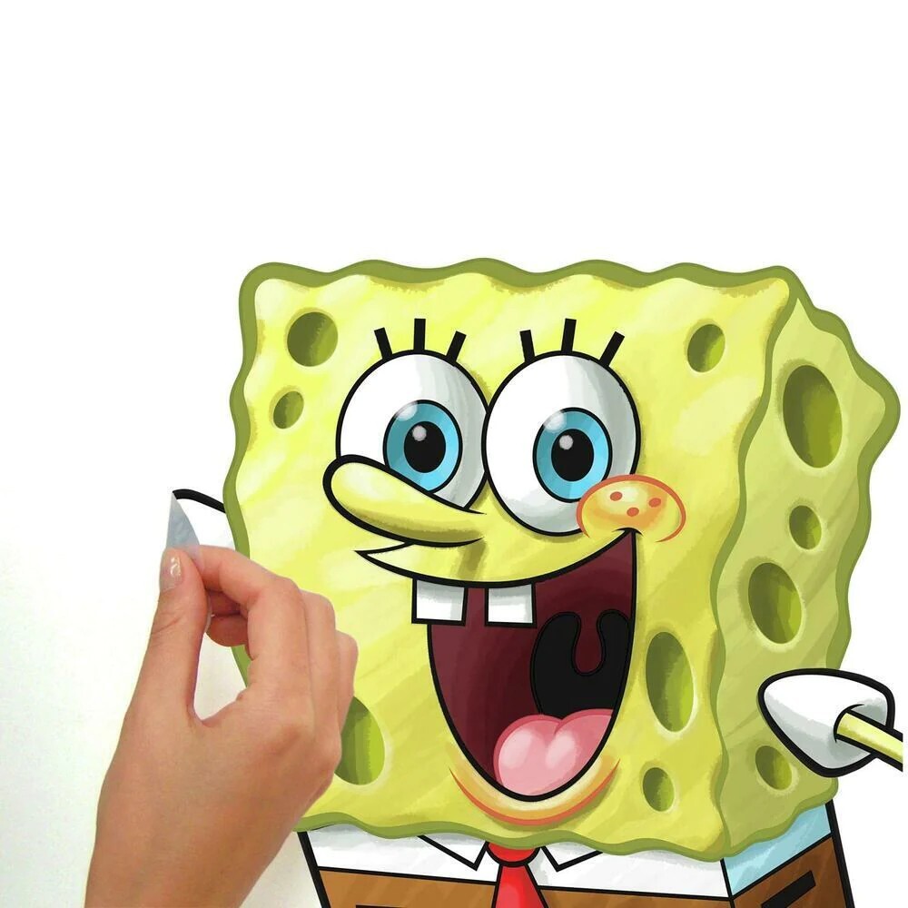 Rmk1406gm Spongebob Squarepants Peel And Stick Giant Wall Decal Yellow