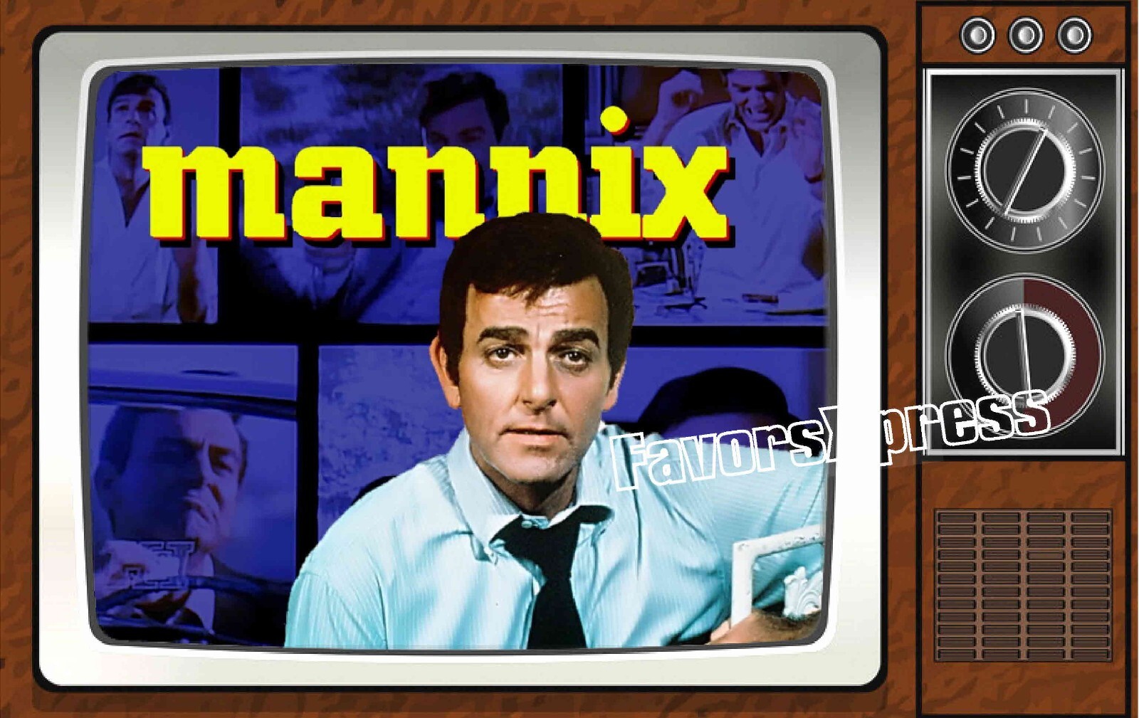 Mannix Classic TV Show PHOTO MAGNET 4 X 2.5 INCHES
