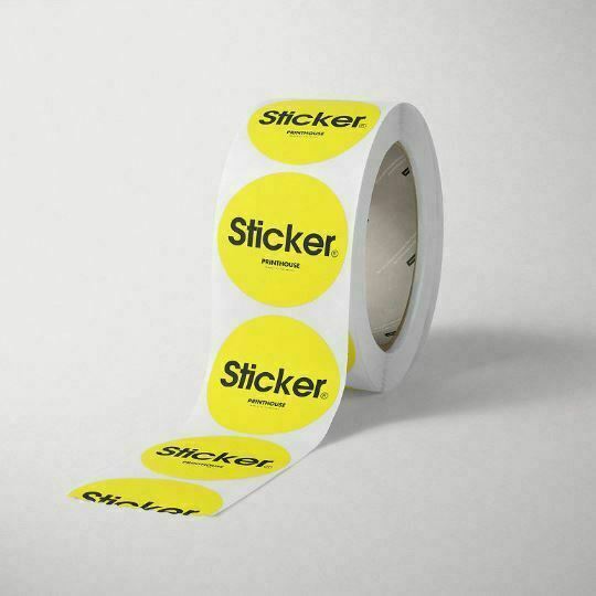 3” Custom Roll Circle Stickers and Labels. Your own design is printed Bulk