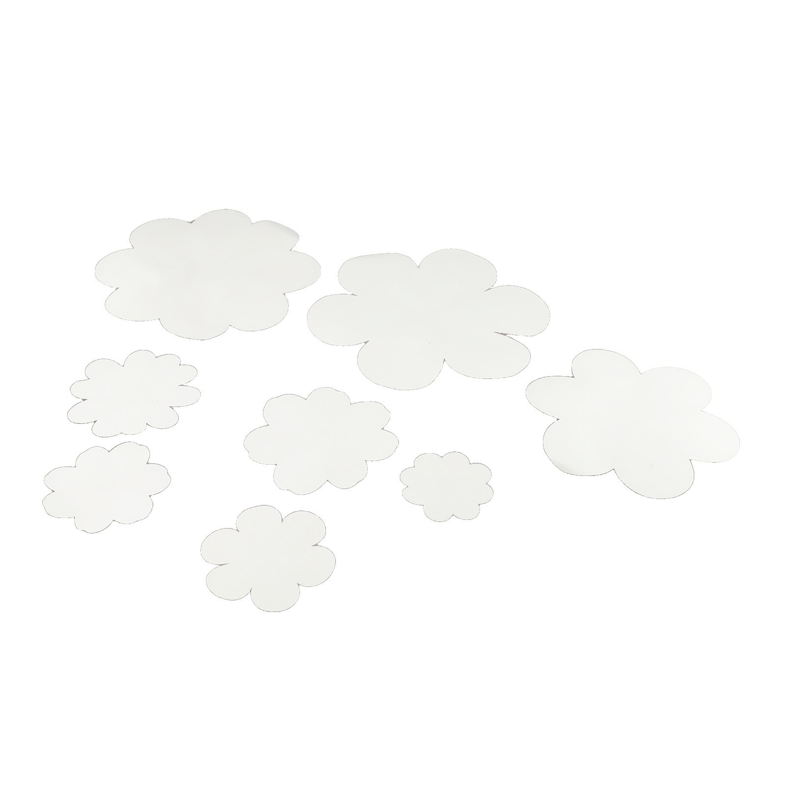 Set of 8 Floral Wall Decals for Living Spaces Waterproof and Removable