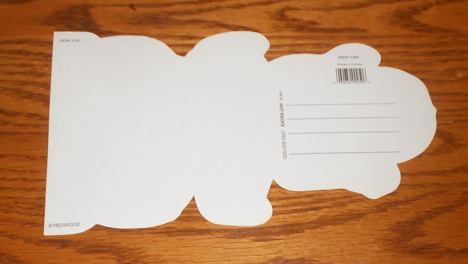 Patriotic Stuffed Bear Large Postcard 8×5