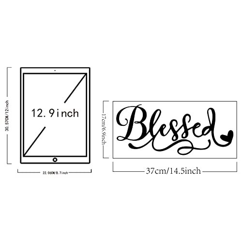 SUPERDANT 1 Pcs PVC Wall Sticker Art Word "" Wall Decals Vinyl Wall Blessed