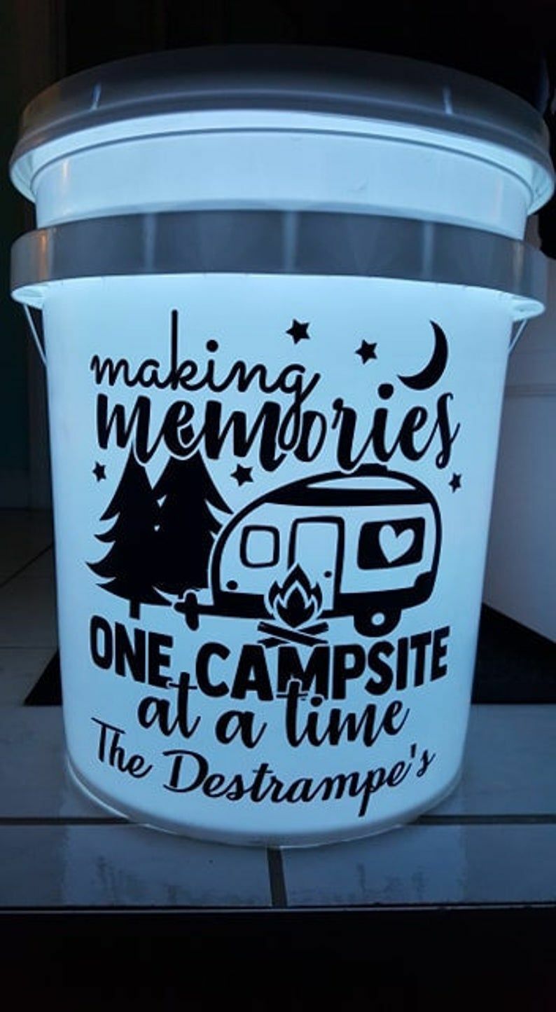 Vinyl Decal – Making Memories One Campsite At A Time (May Customize w/ Name)