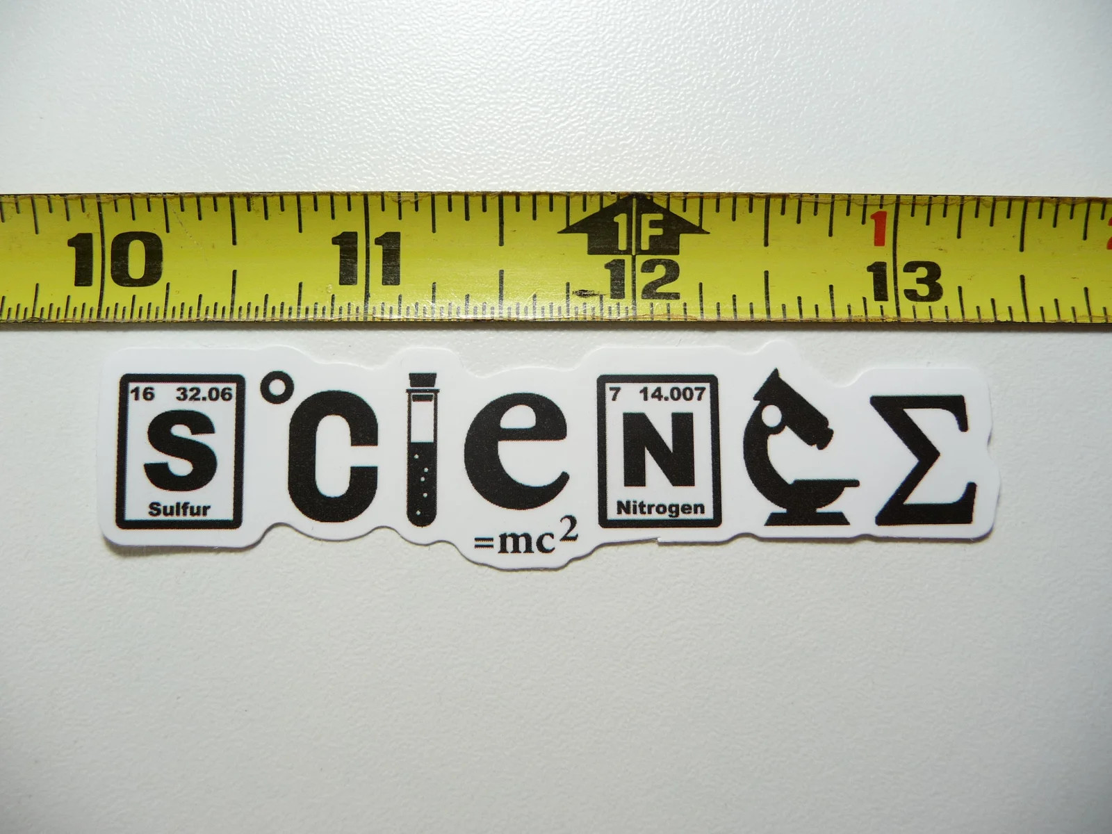 SCIENCE LETTERS VIAL MICROSCOPE SMALL STICKER DECAL SCHOOL COLLEGE