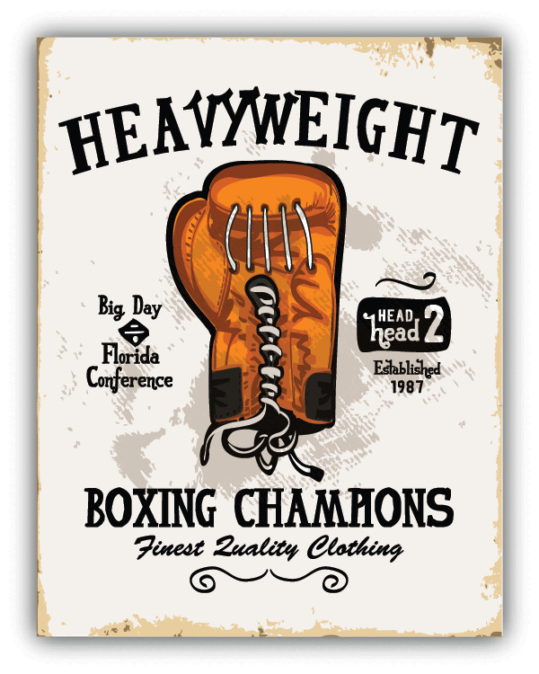 Athletic Boxing Glove Car Bumper Sticker Decal