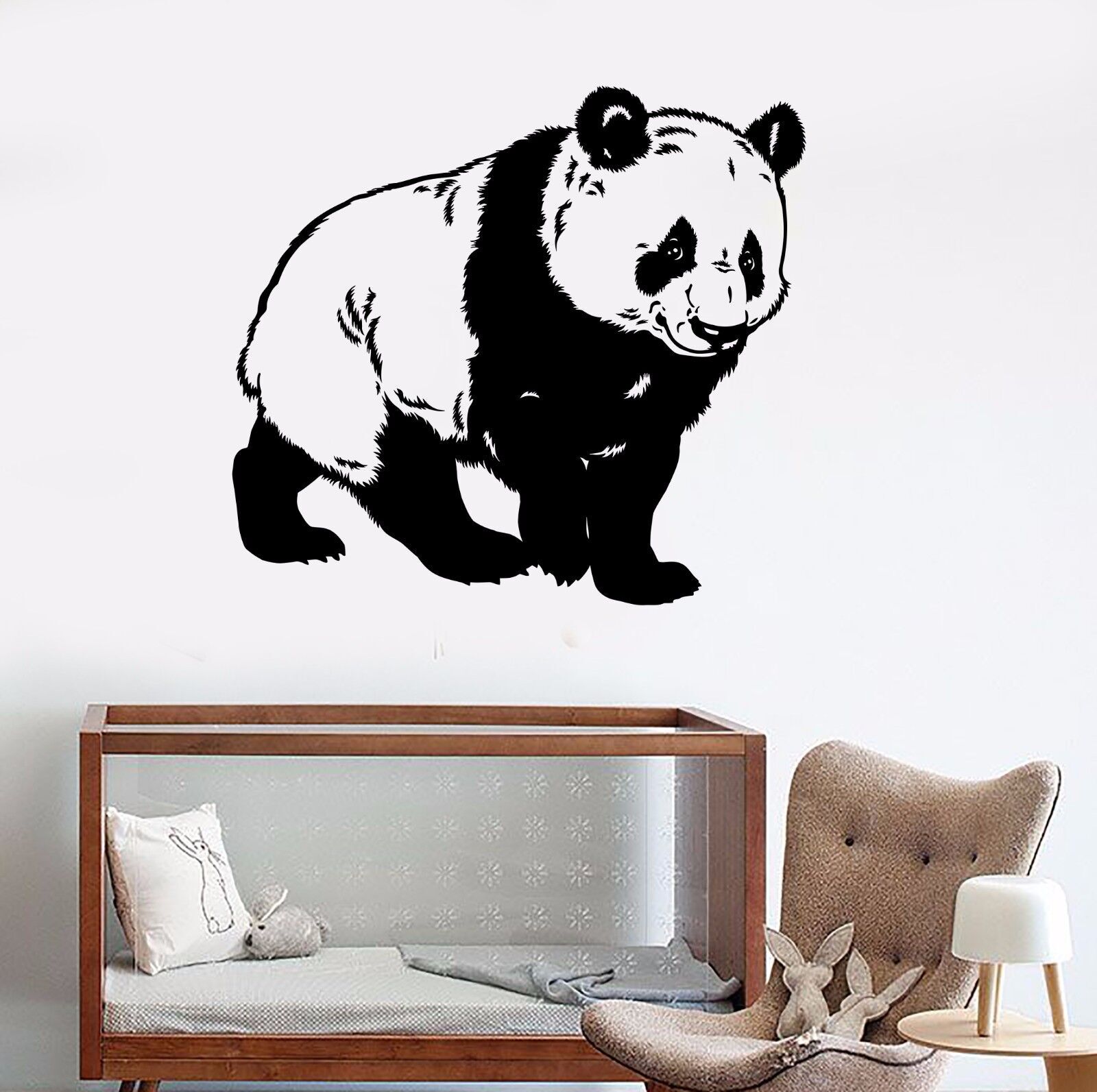 Vinyl Wall Decal Cute Panda Bear Kids Room Animal Stickers Mural (501ig)