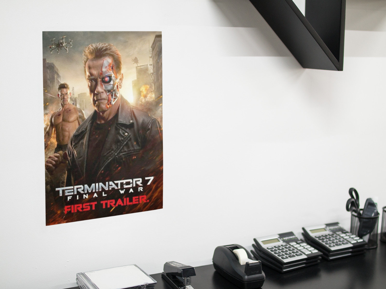 TERMINATOR 7 Last War Movie Wall Vinyl Decal Poster Print (Removable Adhesive)