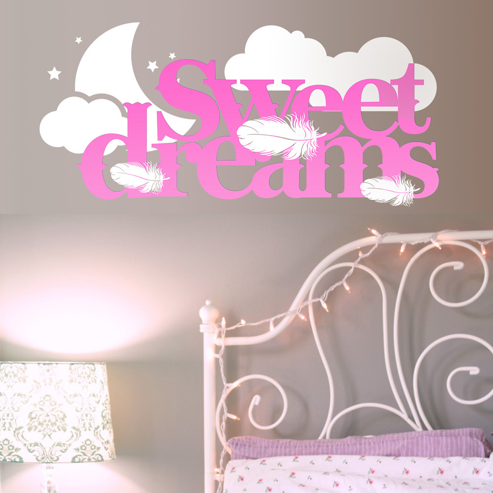 Sweet Dreams vinyl wall art sticker Modern Quote Home Kids Bedroom Decorations