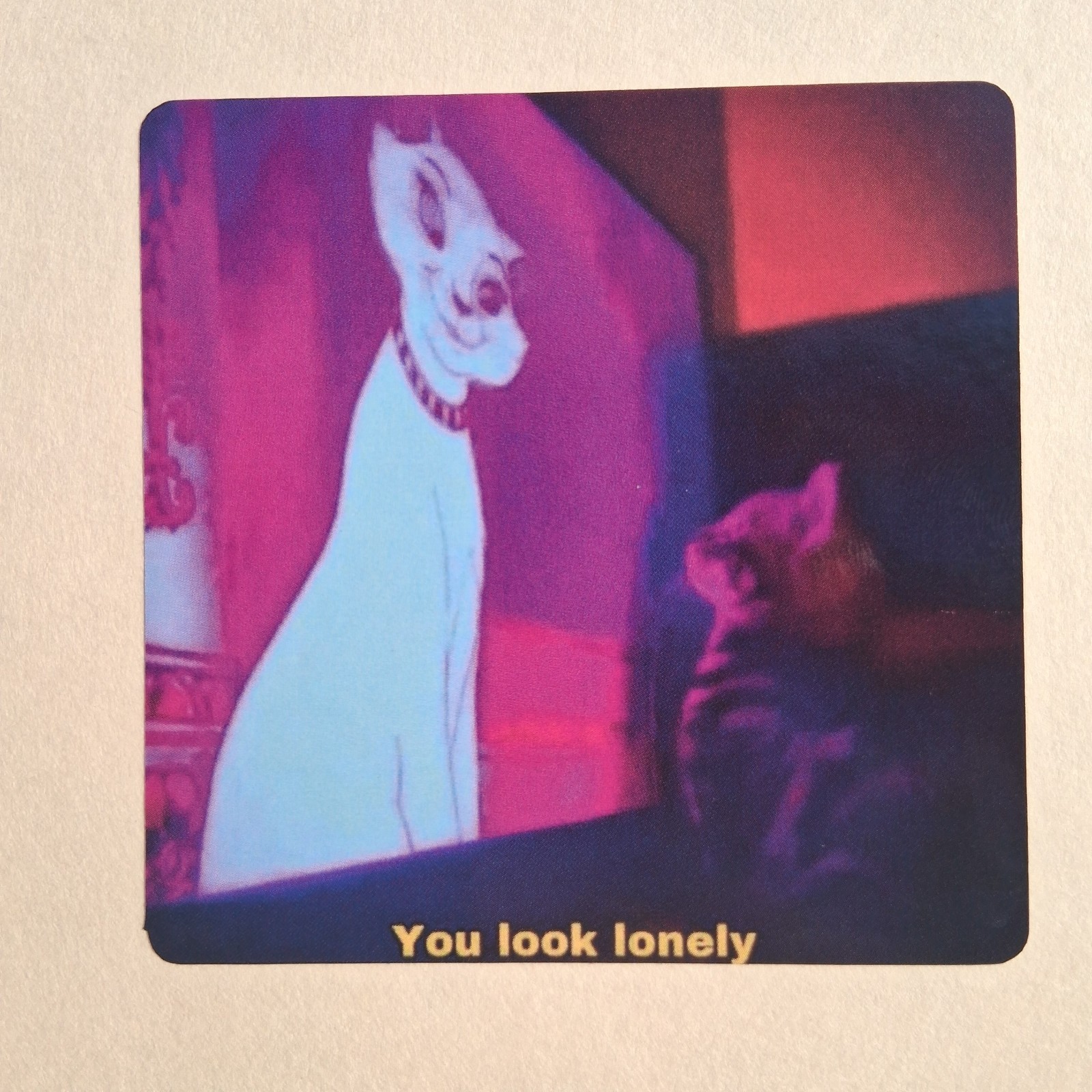 Sticker 3 X 3 Bladerunner 2049 Cat Meme Glossy Finish