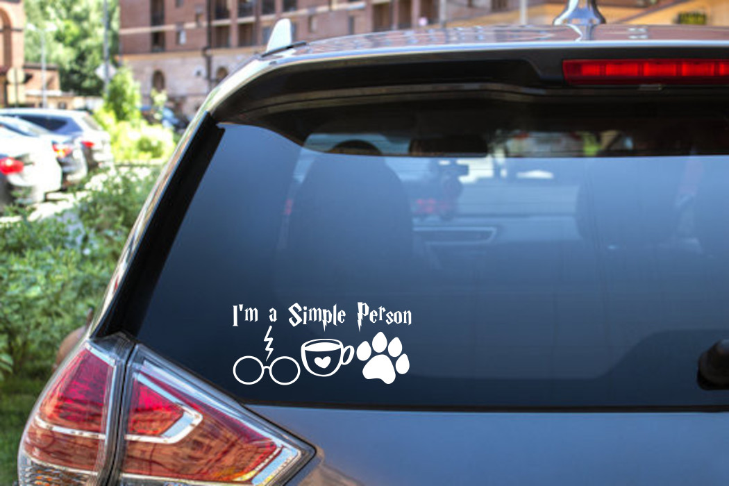 Simple Person Decal Sticker – Magical Car Decor – 6555