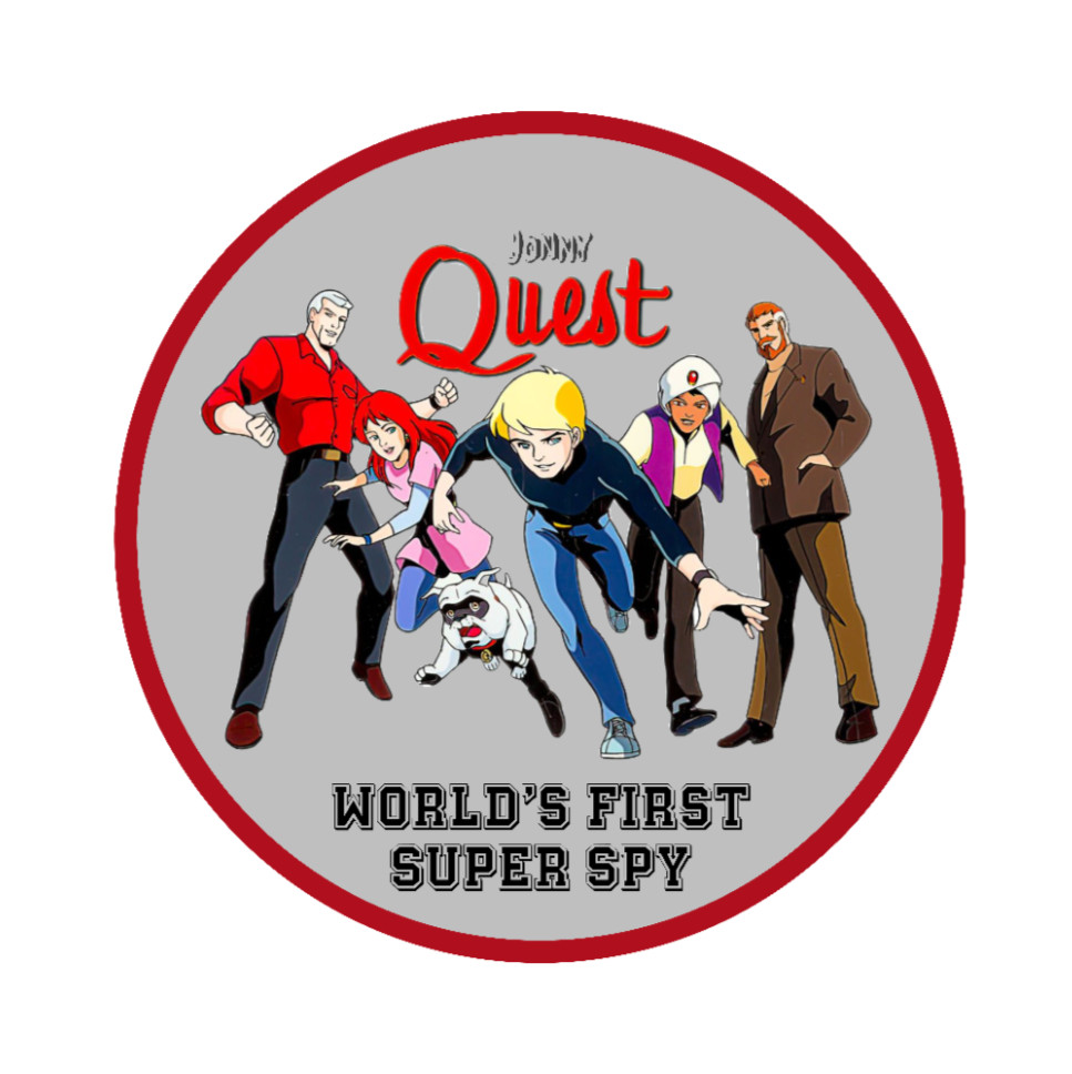 Cartoons – Jonny Quest "Super Spy" – 4" Vinyl Decal Vehicle Laptop Cooler Decor