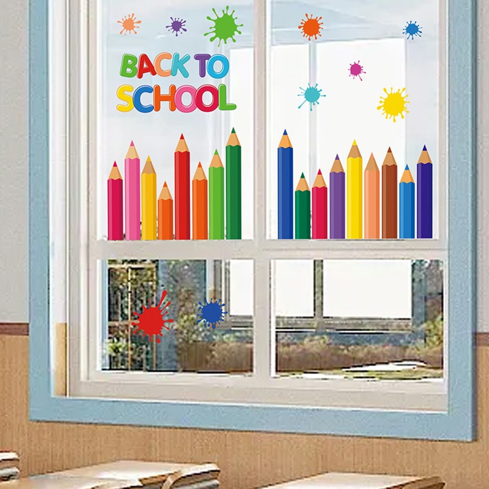 Back To School Decor Colorful Classroom Decor 9 Sheets Of Decals Bright Colors