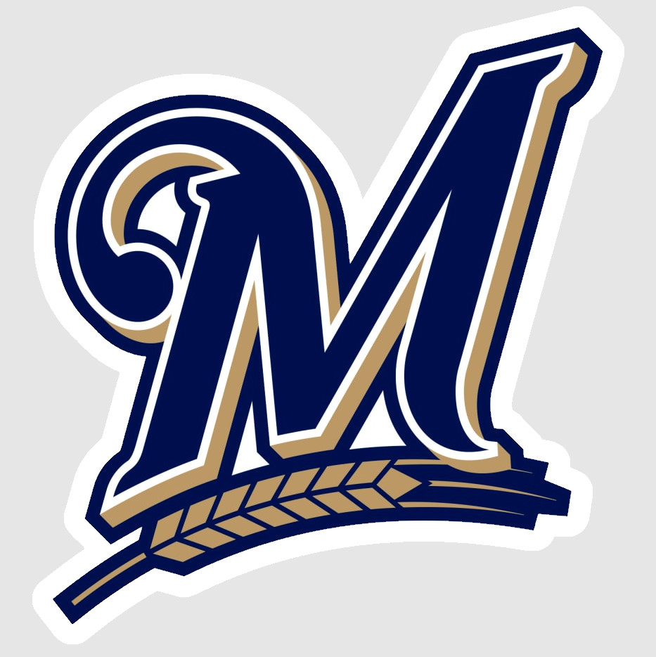 Milwaukee Navy Gold Baseball Weather Resistant Vinyl Sticker/Decal 03
