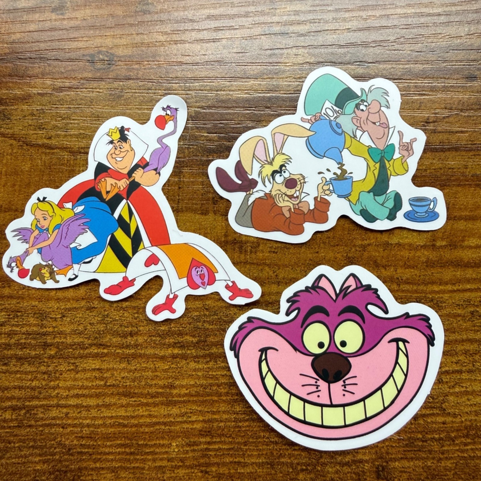 3 Stickers Disney Alice in Wonderland Vinyl Decal Laptop Phone Bottle Scrapbook