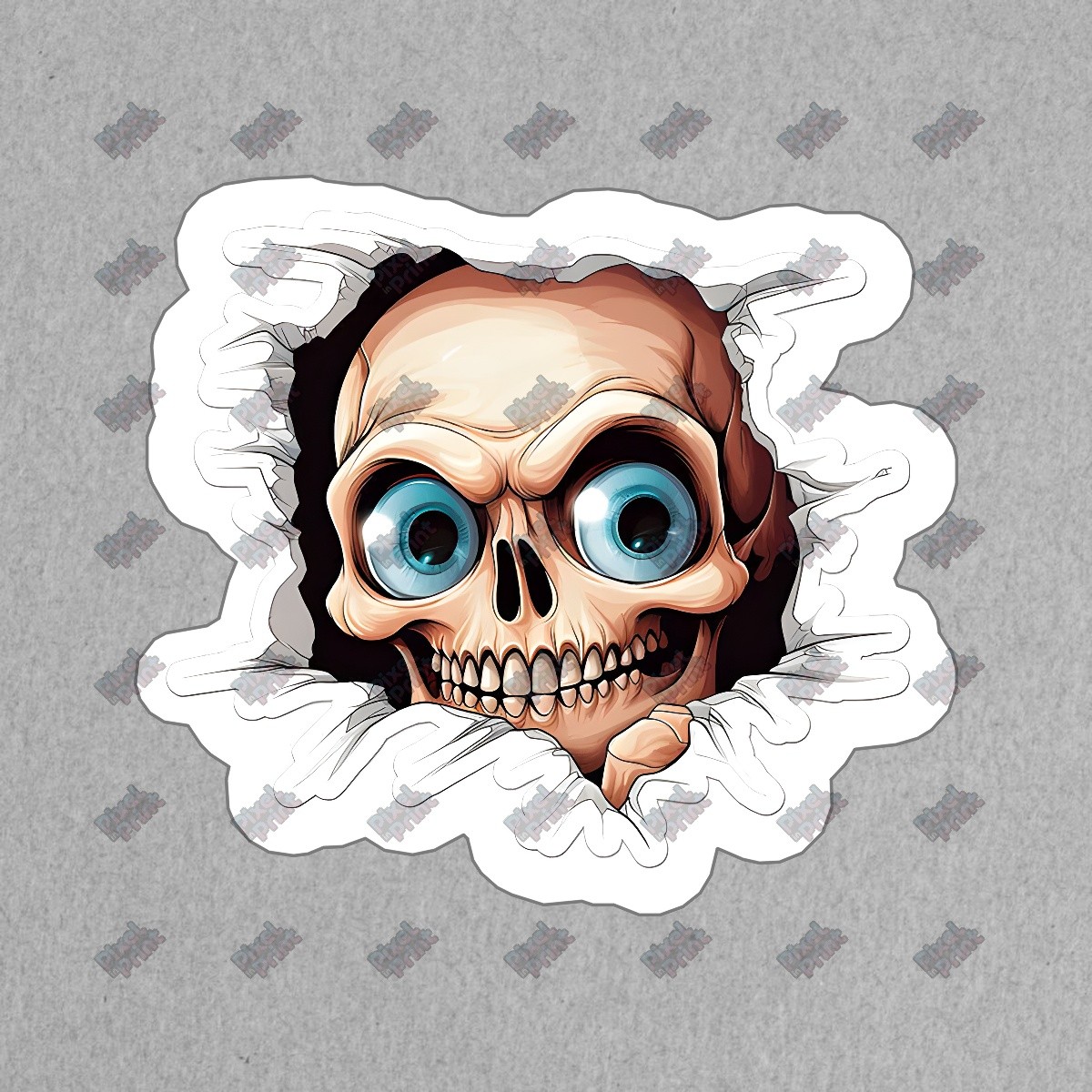 Cool Skeleton Skull Vinyl Sticker Decal Unique Wall Art, Laptop, Car #889581