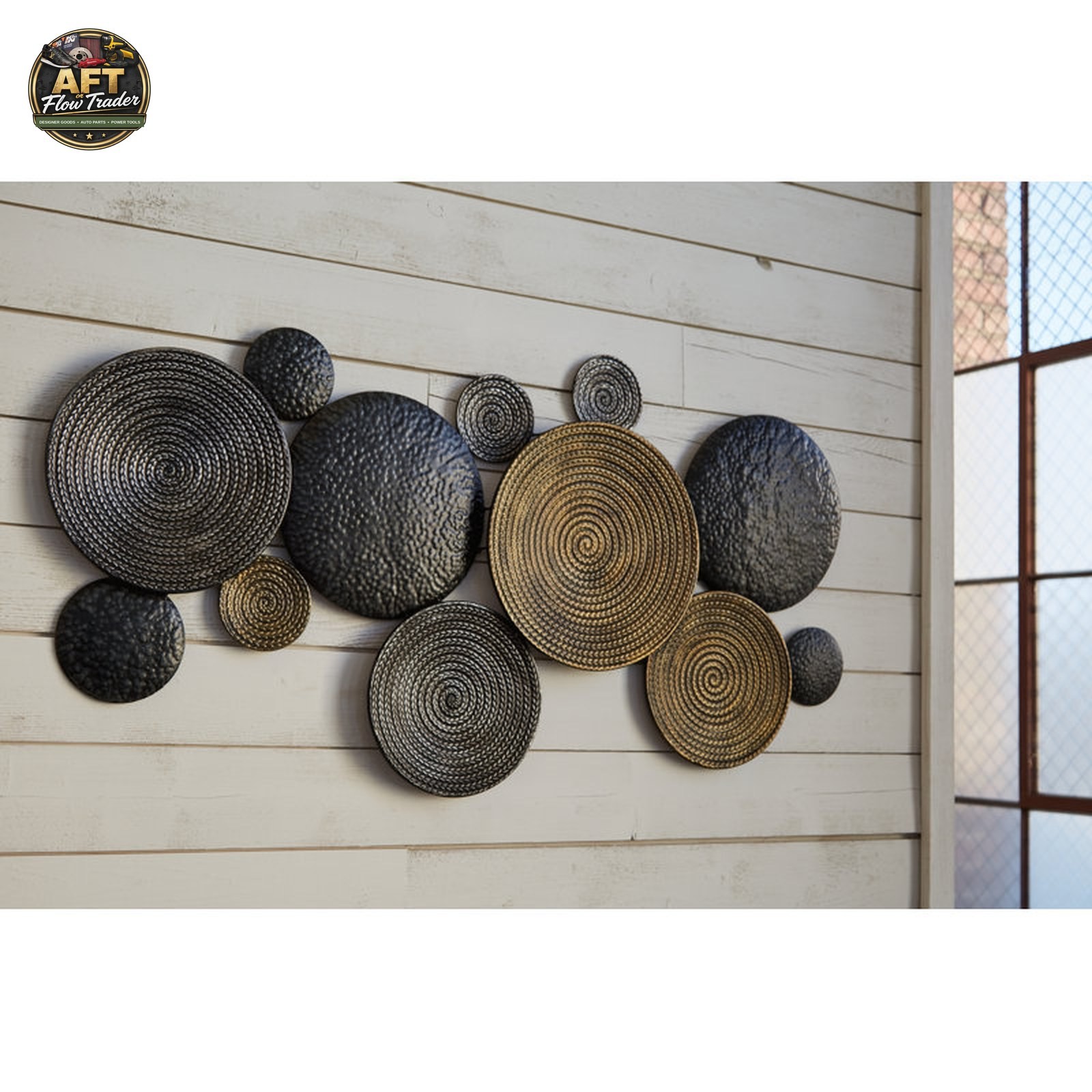 Boho Abstract Wall Decor on Metal – Dakota Fields