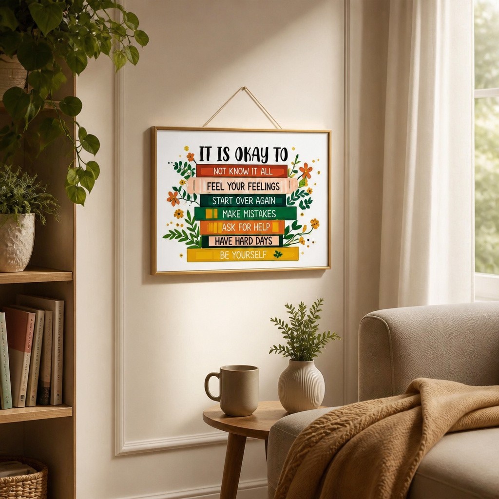OTINGQD Inspirational Wall Art Motivational Quotes MDF Multicolor New