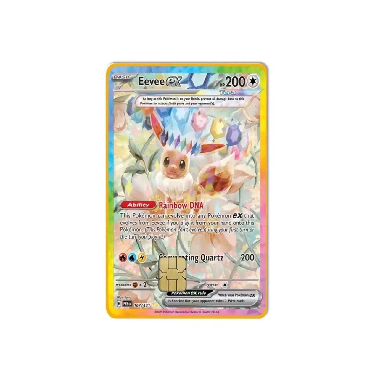 Pokemon EX Card Skin 7-Pack Variety Set Eevee Umbreon Sylveon Vinyl Card Decal