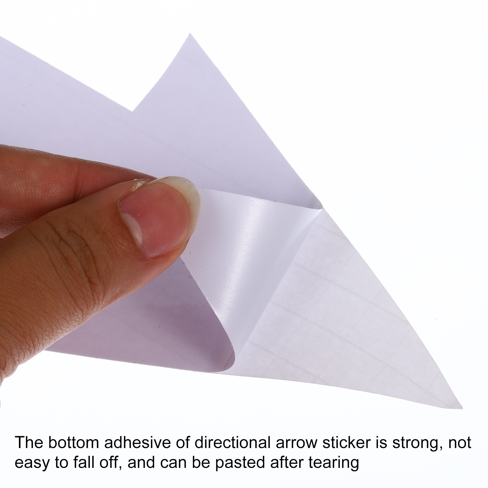 12Pcs Directional Arrow Sticker, 12" Arrow Removable Adhesive Decals, White